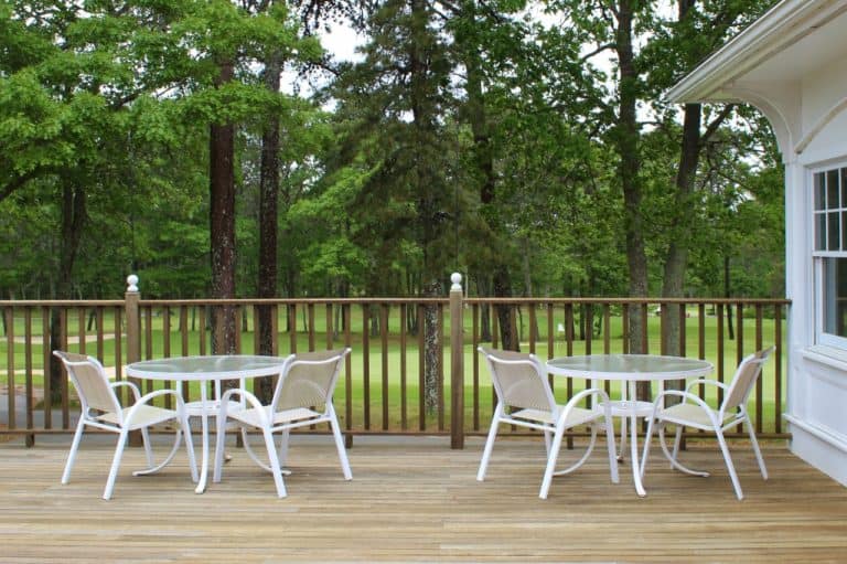 Outside deck